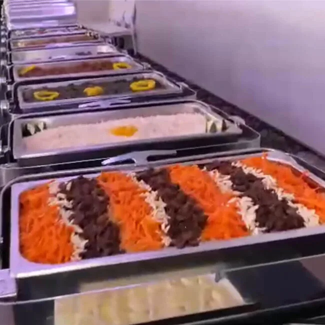 Buffet-Afghan food-at-wedding-event